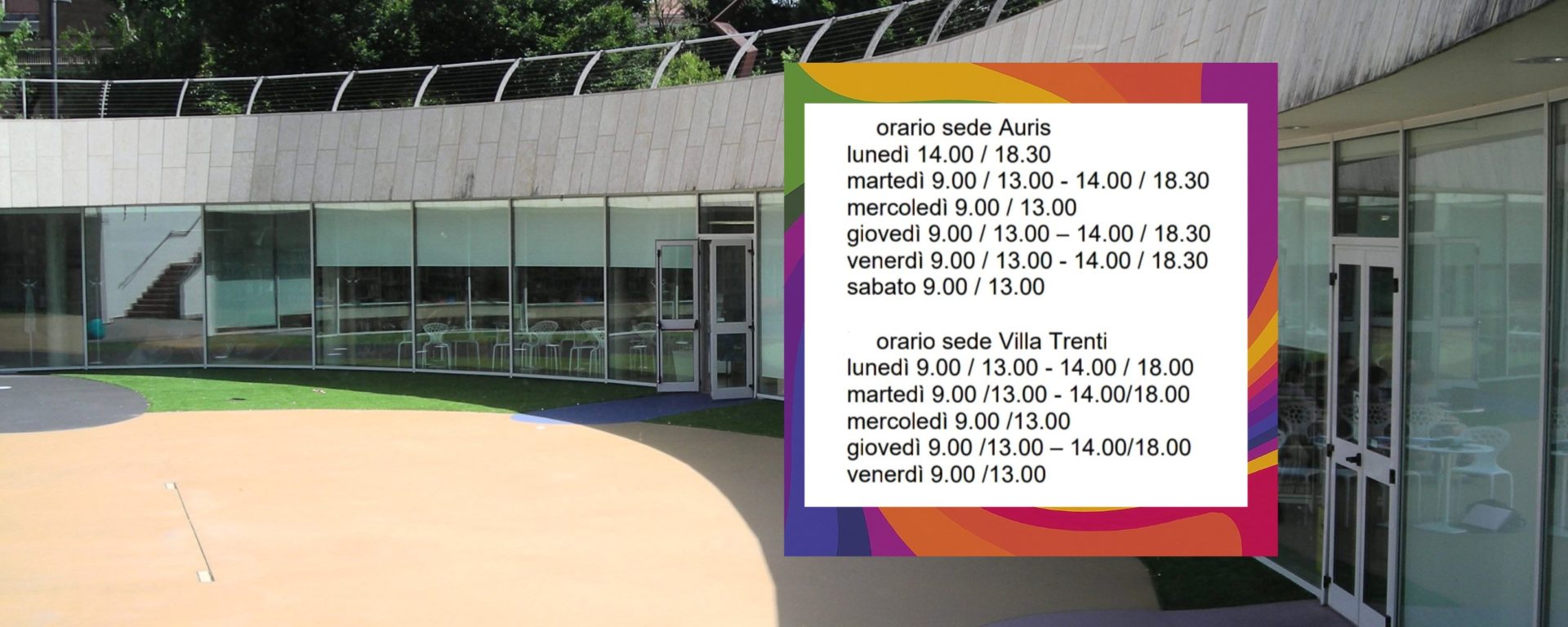 Dal 23 settembre 2024 cambiano gli orari della biblioteca e di Villa Trenti