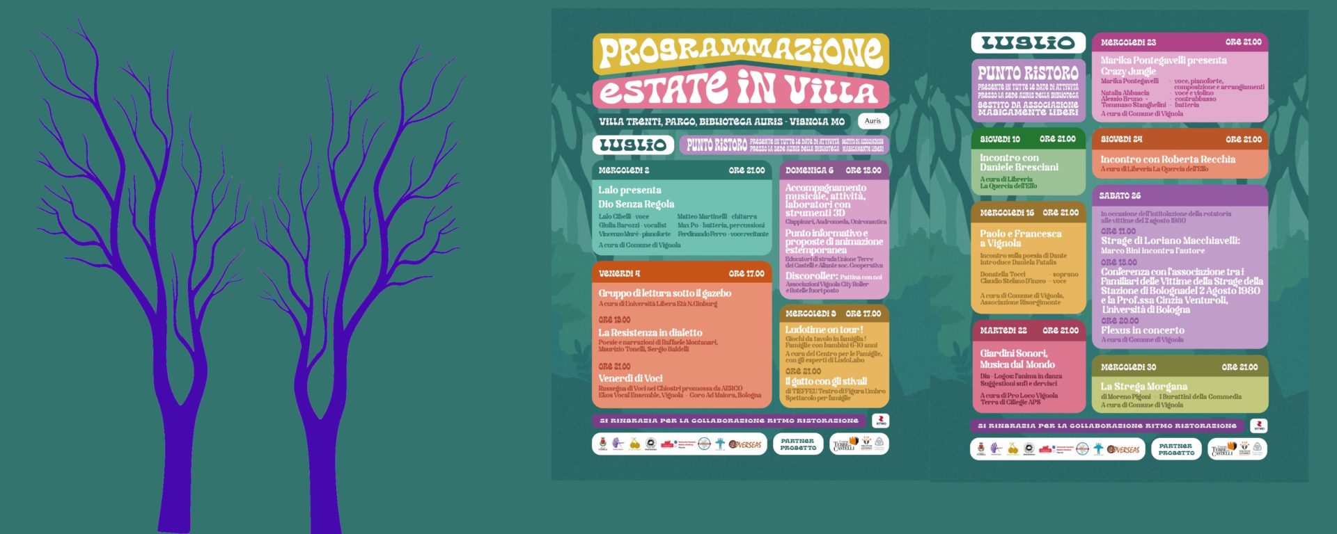 Estate in villa: gli appuntamenti di luglio
