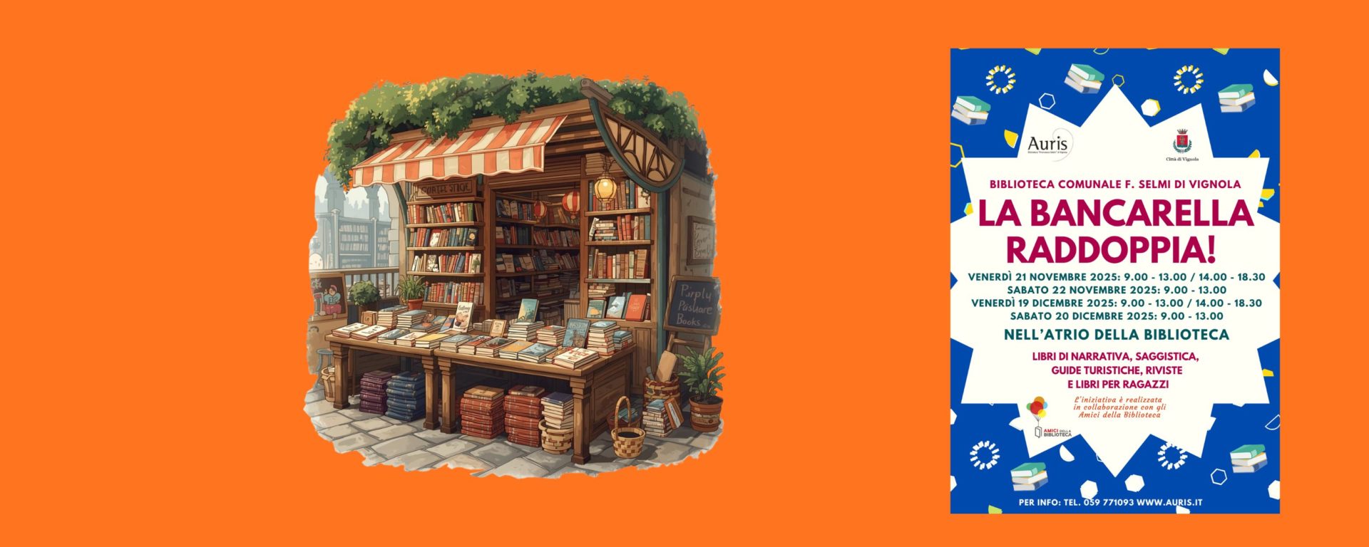 La bancarella raddoppia – Gli appuntamenti di novembre e dicembre