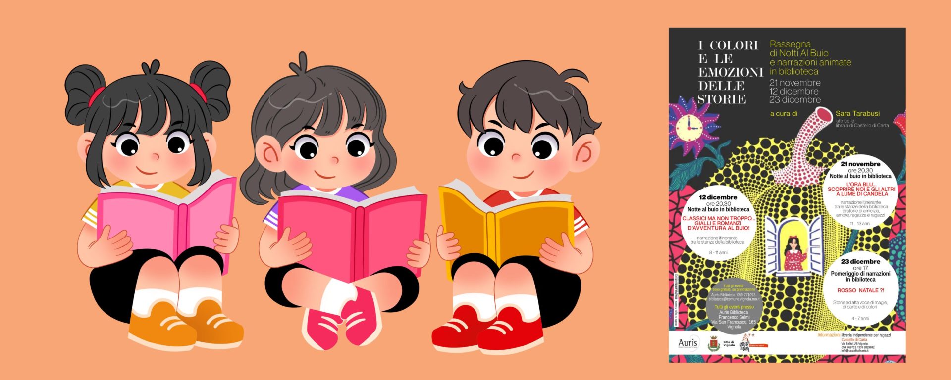 I COLORI E LE EMOZIONI DELLE STORIE Rassegna di Notti Al Buio e narrazioni animate in biblioteca