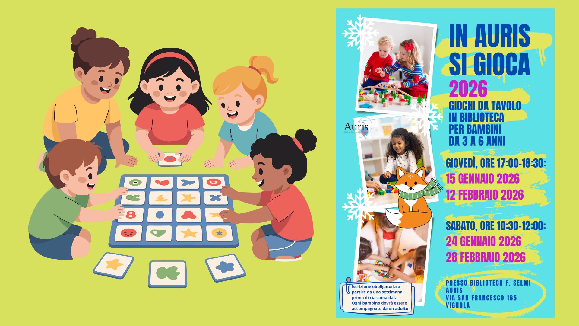 In Auris si gioca: le date di gennaio e febbraio