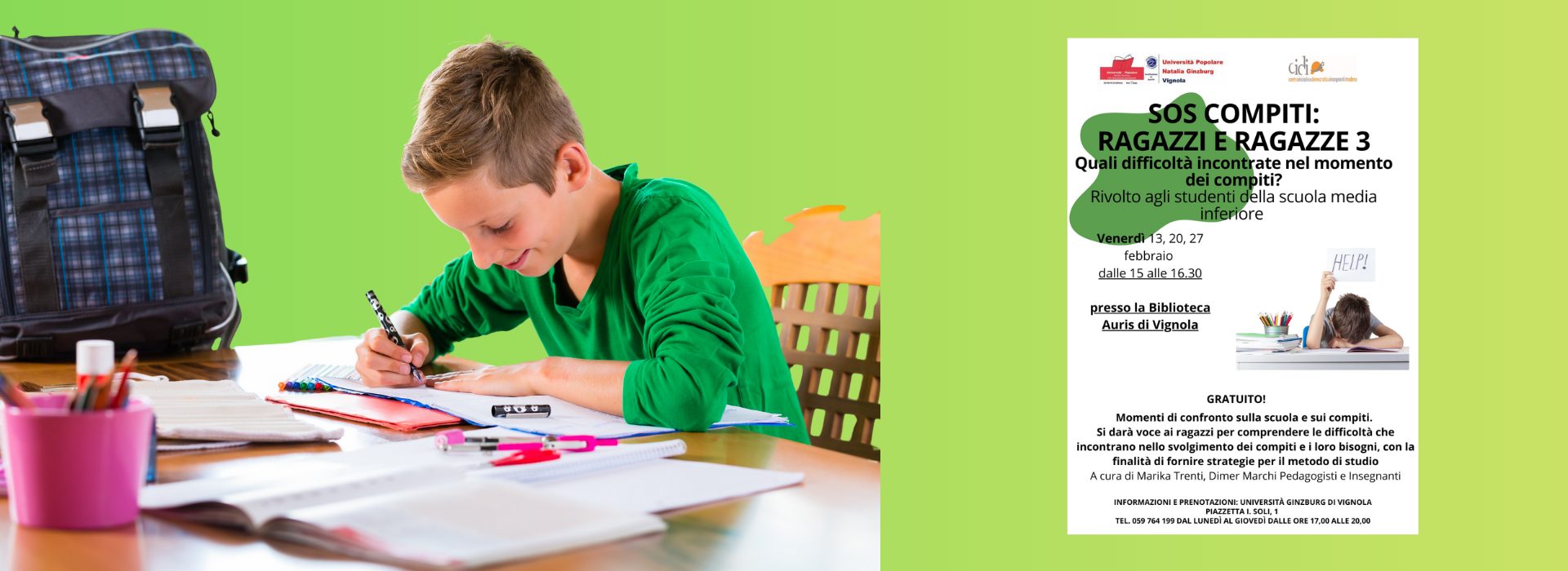 SOS compiti in biblioteca