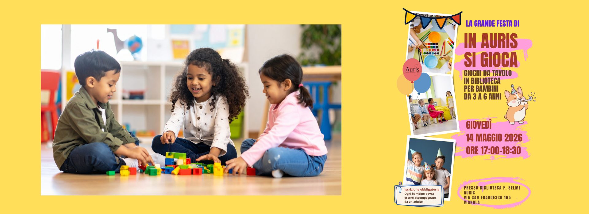 Grande festa di “In Auris si gioca” il 14 maggio 2026